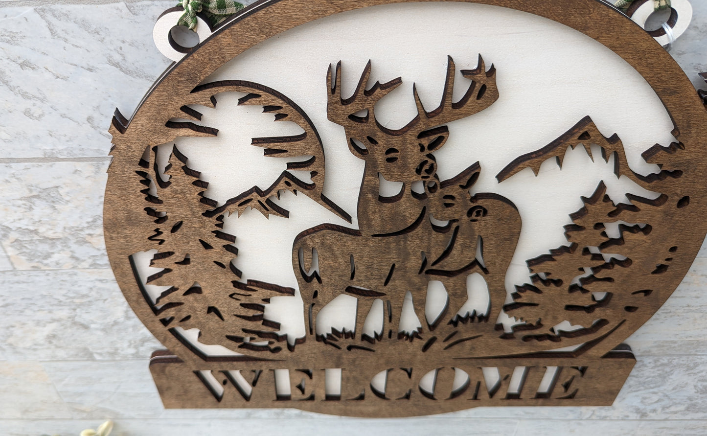 Deer Buck Welcome Sign