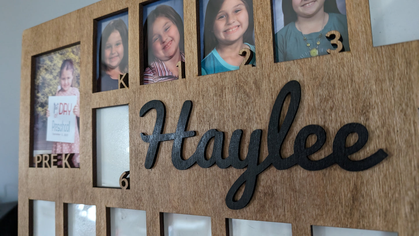 Personalized School Picture Frame PreK-12