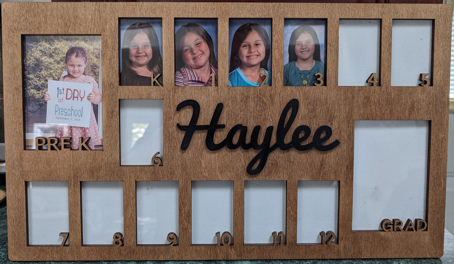 Personalized School Picture Frame PreK-12