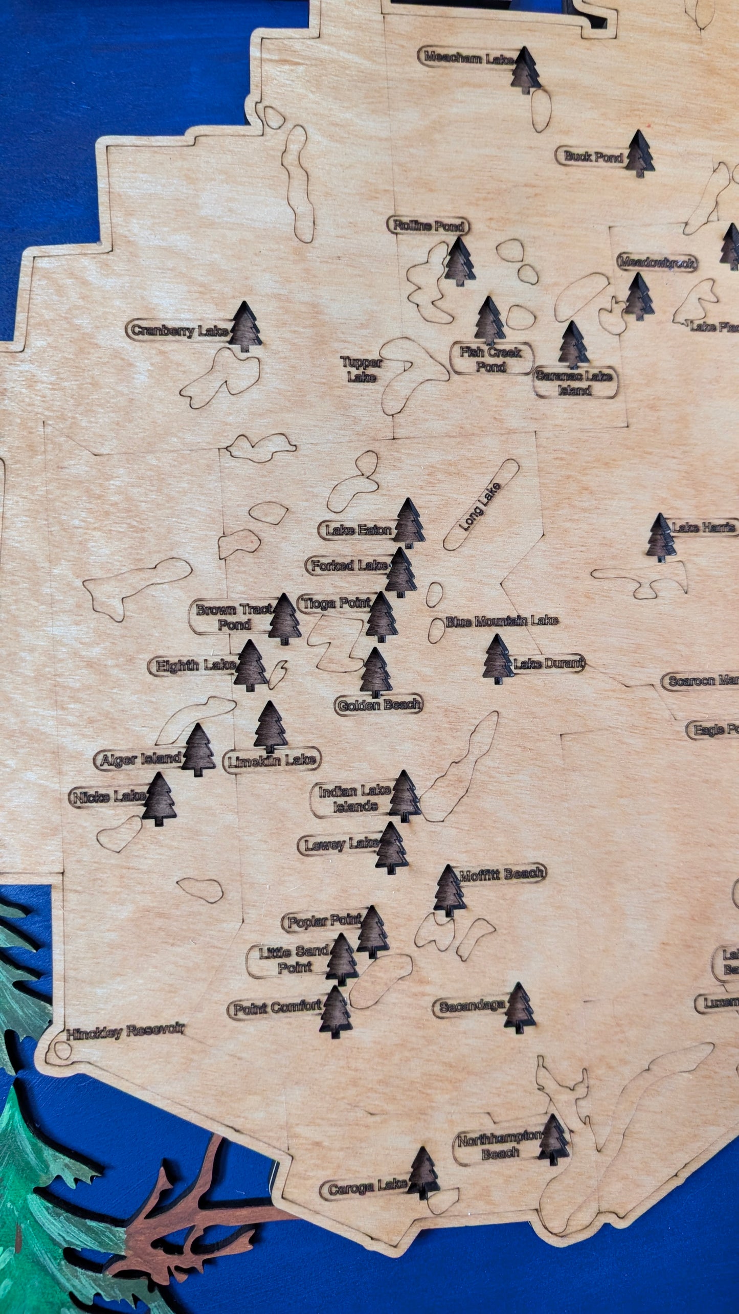 Adirondack DEC Campground Travel Map