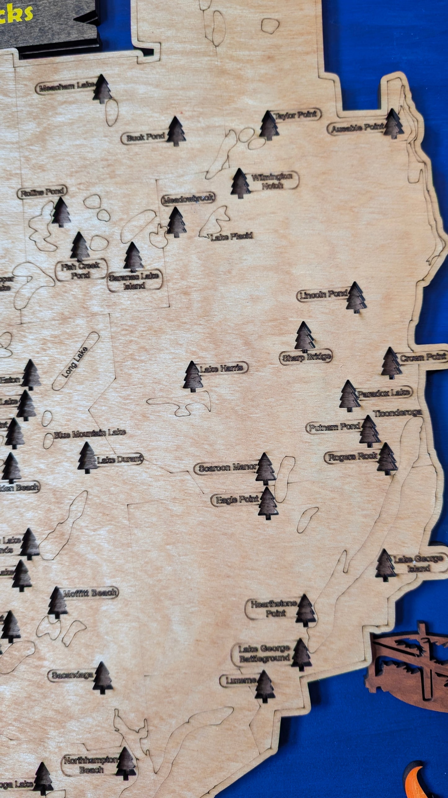 Adirondack DEC Campground Travel Map