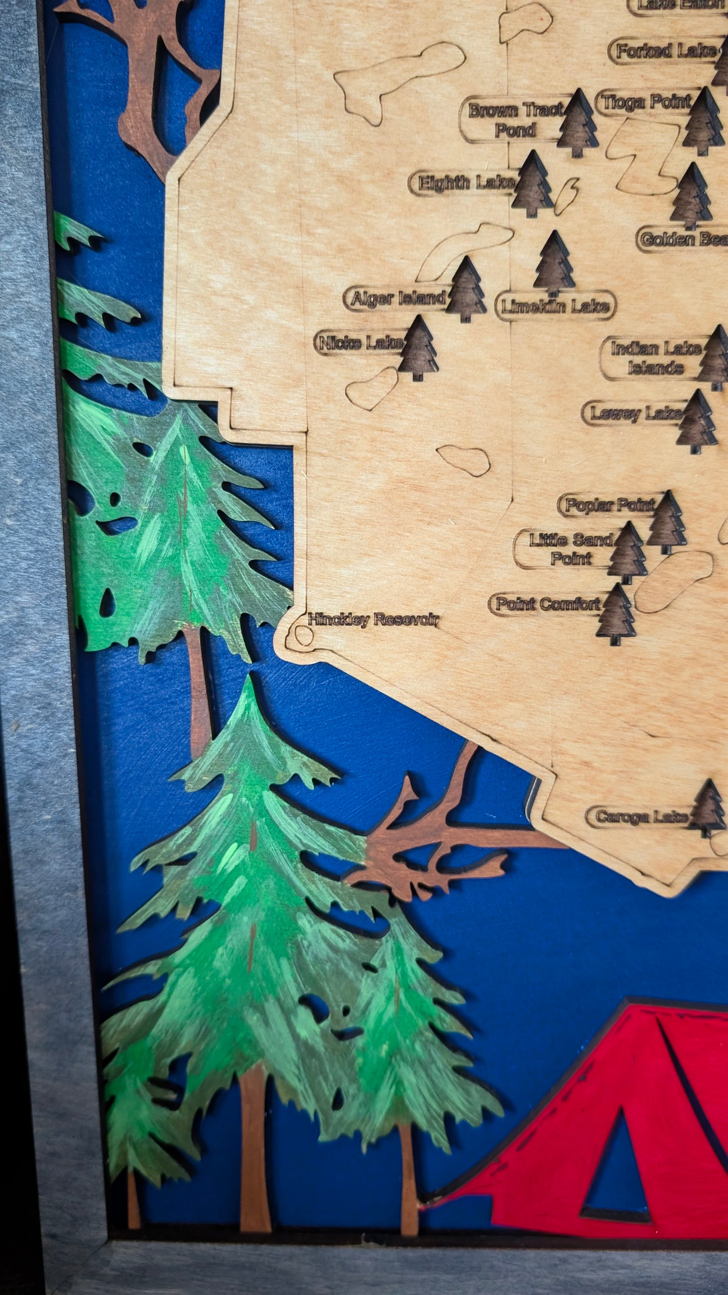 Adirondack DEC Campground Travel Map
